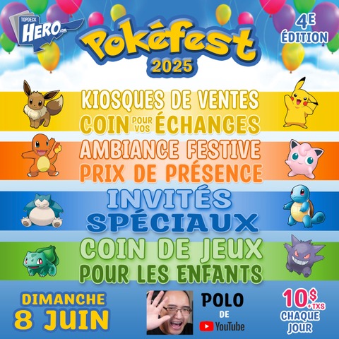 Pokefest 2025 billet - 8 Juin